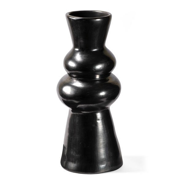 Barro Negro Modern Double Ring Vase by Taller Llerys - UK loves MEX