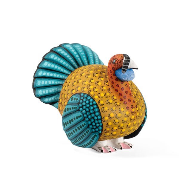Delightful Handcrafted Alebrije Turkey by Saul Aragon Ramirez - UK loves MEX