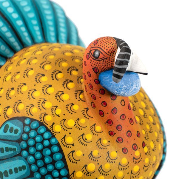 Delightful Handcrafted Alebrije Turkey by Saul Aragon Ramirez - UK loves MEX