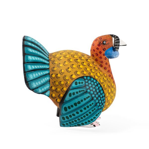 Delightful Handcrafted Alebrije Turkey by Saul Aragon Ramirez - UK loves MEX