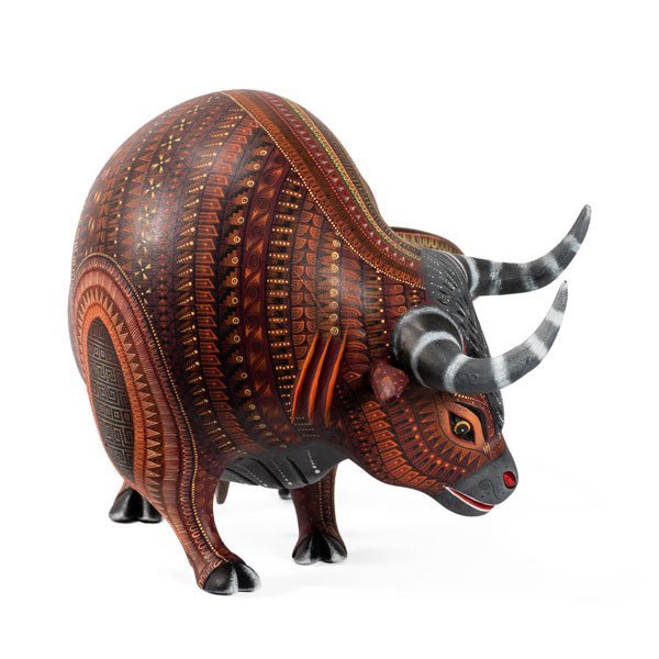 Exquisite Handcrafted Alebrije Bull by Saul Aragon Ramirez - UK loves MEX