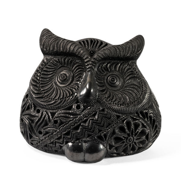 Large Barro Negro Owl Ornament by Taller Llerys - UK loves MEX