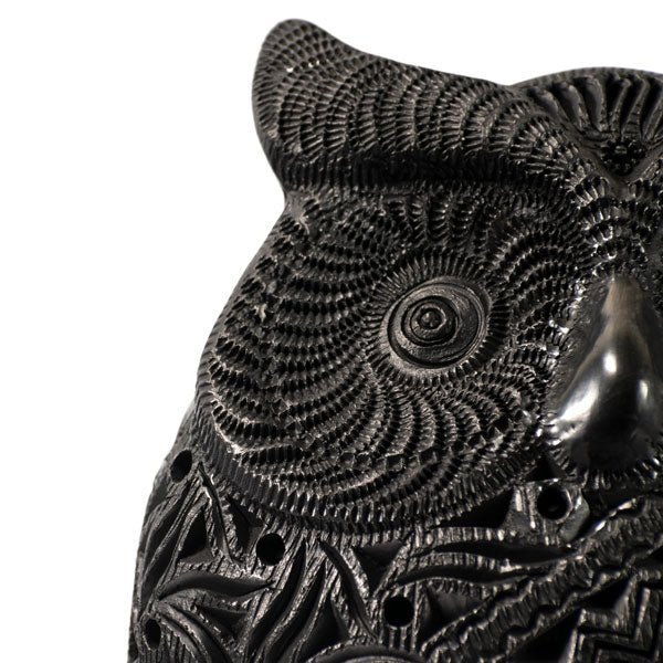 Large Barro Negro Owl Ornament by Taller Llerys - UK loves MEX