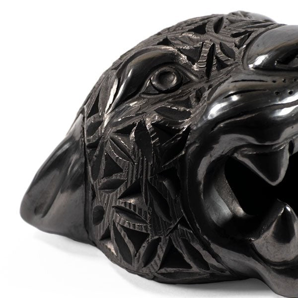Small Barro Negro Jaguar Ornament by Taller Llerys - UK loves MEX