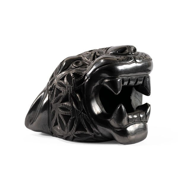 Small Barro Negro Jaguar Ornament by Taller Llerys - UK loves MEX