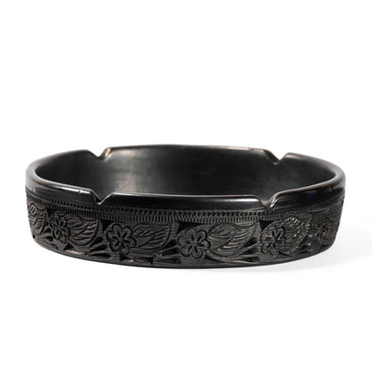 Barro Negro Floral Ashtray by Taller Llerys