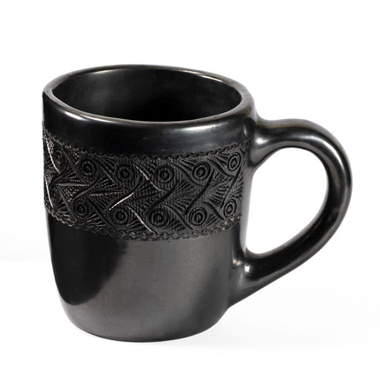 Barro Negro Carved Mug by Taller Llerys