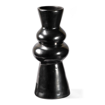 Barro Negro Modern Double Ring Vase by Taller Llerys - UK loves MEX
