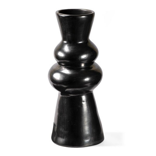Barro Negro Modern Double Ring Vase by Taller Llerys - UK loves MEX