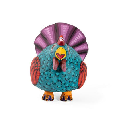 Charming Handcrafted Alebrije Hen by Saul Aragon Ramirez - UK loves MEX