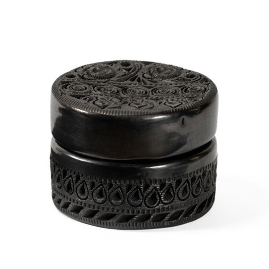 Cylindrical Barro Negro Jewelry Box by Taller Llerys - UK loves MEX