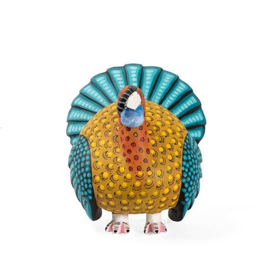 Delightful Handcrafted Alebrije Turkey by Saul Aragon Ramirez - UK loves MEX
