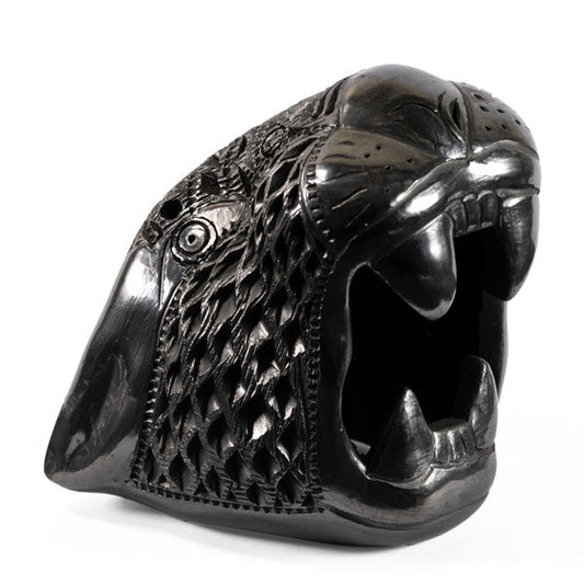 Large Barro Negro Jaguar Ornament by Taller Llerys - UK loves MEX