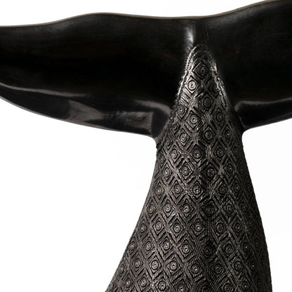 Large Barro Negro Whale Tail Ornament by Taller Llerys - UK loves MEX