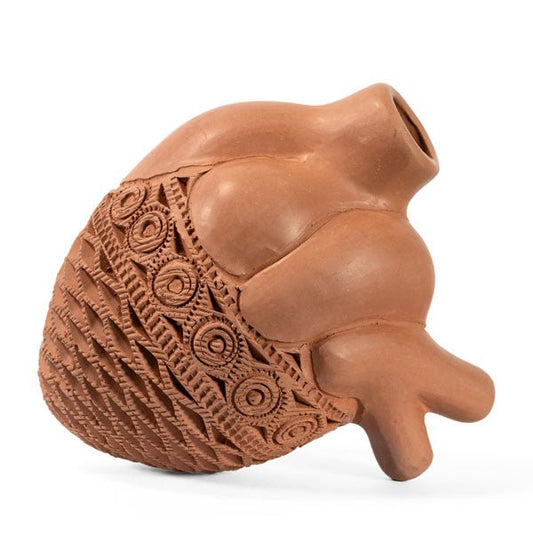 Red Clay Heart Ornament by Taller Llerys - UK loves MEX